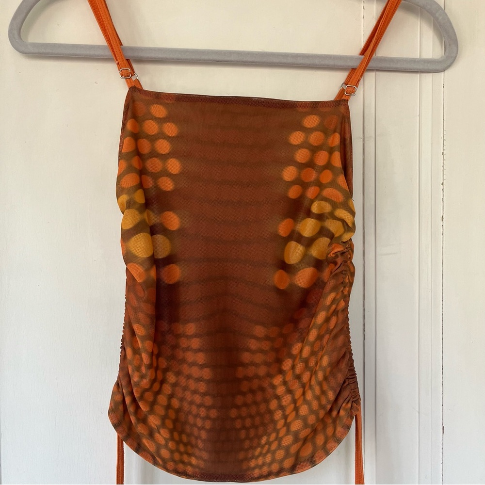 Poster Girl Orange and Brown Top